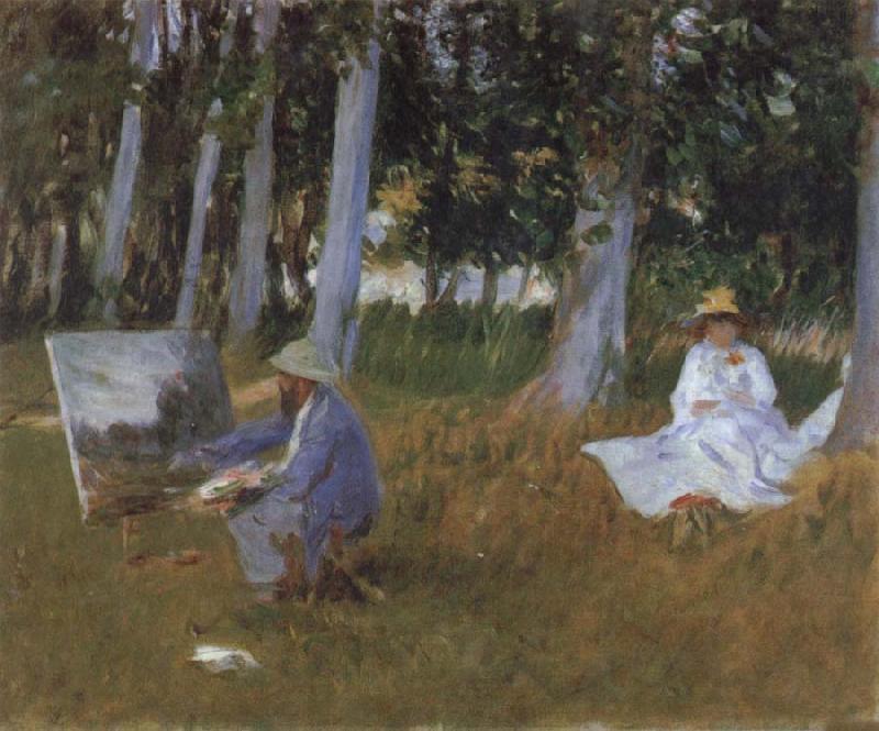 Claude Monet Claude Monet Painting in a Wood oil painting image